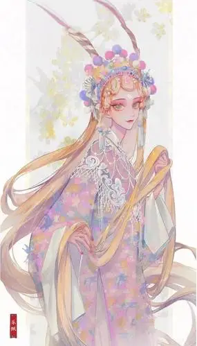 当迪士尼公主穿上古装,贝儿身穿旗袍,白雪公主成为宫女