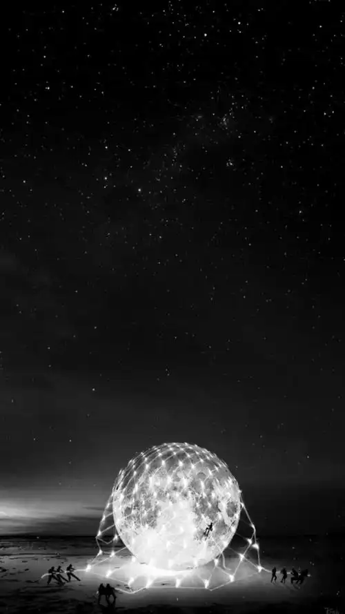 壁纸 背景图 黑色 月亮 幻想 想象力