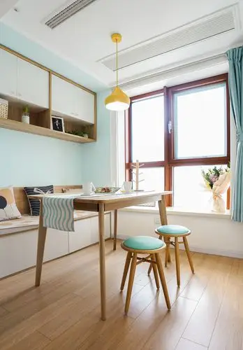 奇葩小户型混搭餐厅设计图厨房木地板潮流混搭餐厅设计图片赏析