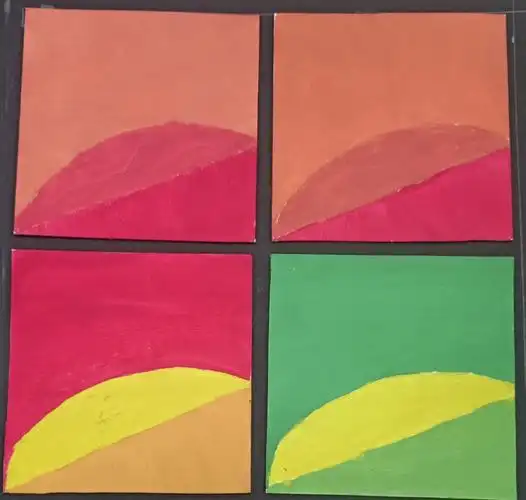 色相对比/明度九调图/纯度九调图