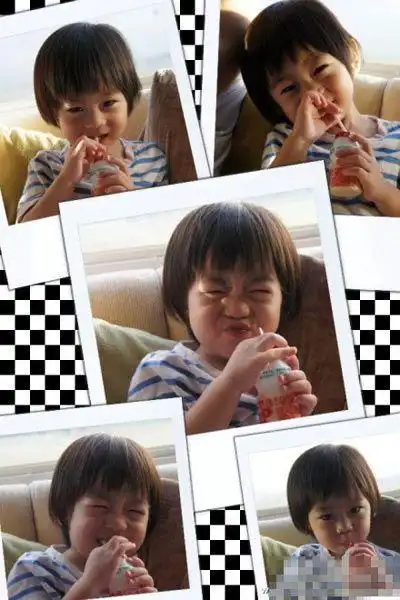 爸爸去哪儿小kimi卖萌图揭小小志成长纪录