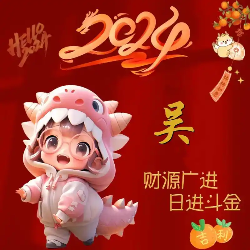 吴姓氏专属 评论区留下"姓"下个视频见. #专属姓氏头像 @ - 抖音