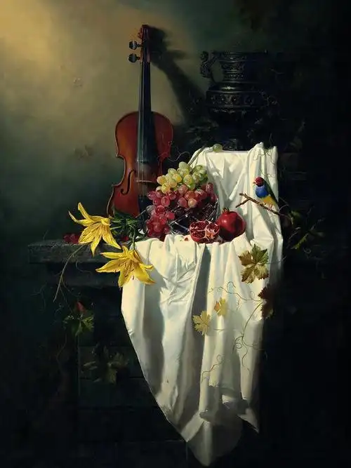 这静物美他将静物画的意境提升到生命绽放的境界