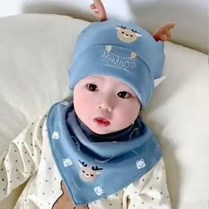 春秋薄款两三四个月婴儿帽子春季男宝宝春款0可爱超萌3秋冬4女孩6