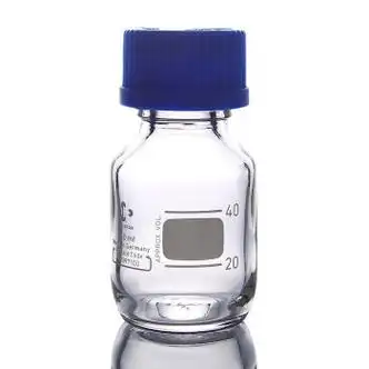 duran杜兰schott肖特瓶螺口蓝盖瓶透明透明丝口蓝盖试剂 50ml肖特瓶