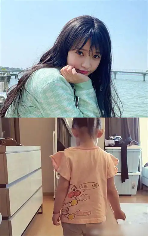 杨颖孩子的背影谢娜孩子的背影看到孙怡孩子发量堪忧啊