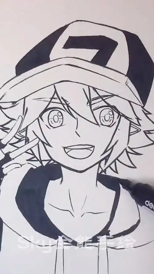 手绘凹凸世界动漫人物金过程技巧