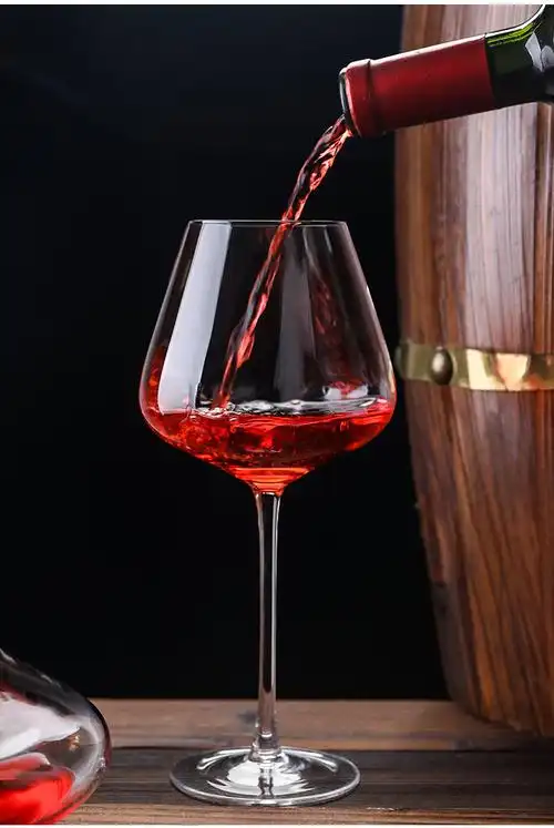 大号勃艮第红酒杯家用奢华创意水晶玻璃大肚醒酒器葡萄高脚杯酒杯