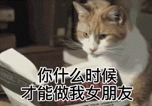 你什么时候才能做我女朋友表情