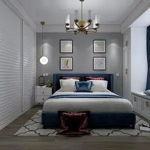 卡梅尔小镇-120平米-卧室-现代简美-装修效果图