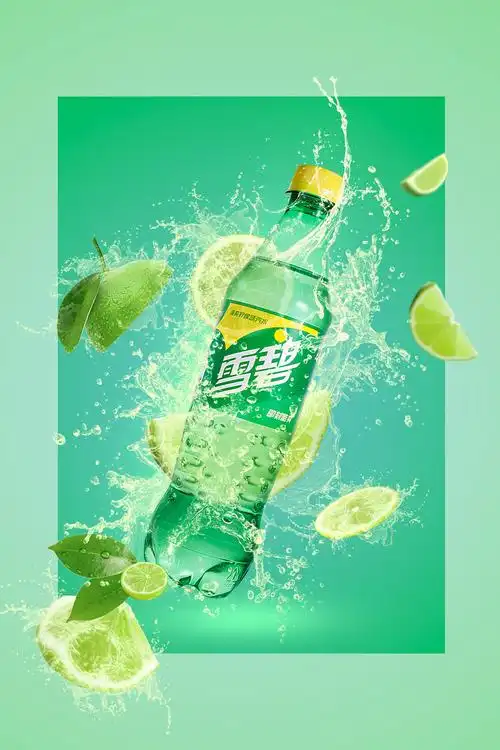 瓶装雪碧 饮品拍摄