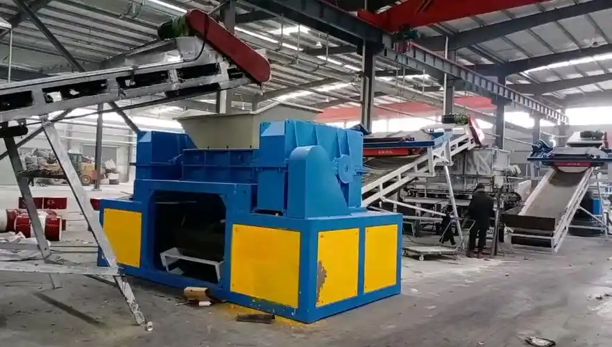 大型工业固废压块机生产线,破碎粉碎成型全套设备安装完毕