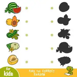 卡通蔬菜一套,南瓜,西瓜,,南瓜,蜜瓜照片