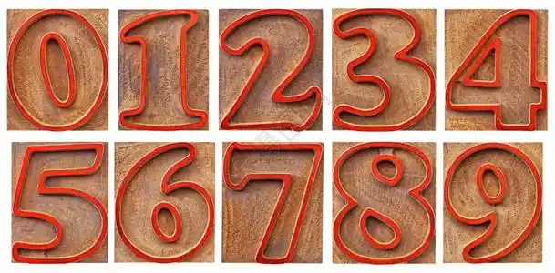 1到10数字图片