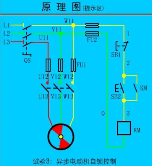 实验3:异步电动机自锁控制