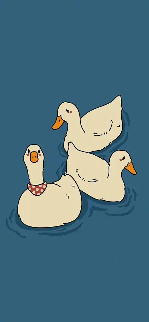有哪些可爱又洋气的鸭子手机壁纸值得分享