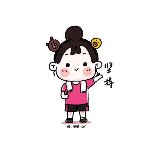 减肥,卡通壁纸,头像,微博:二胖胖-qy