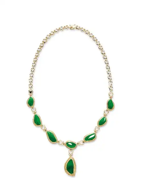 9792 天然翡翠项链