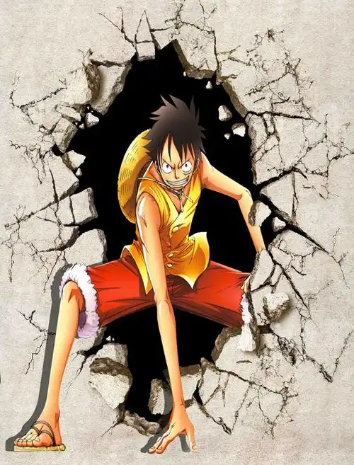 psd3d立体海贼王路飞卡通人物