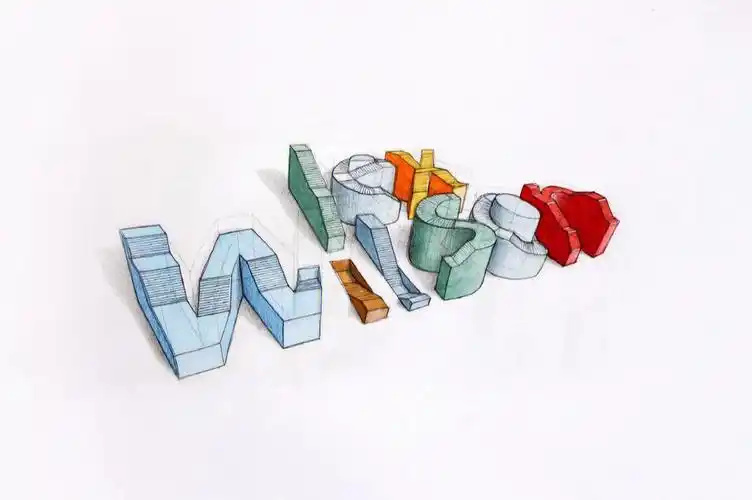 立体感超强的创意3d手绘字体设计灵感