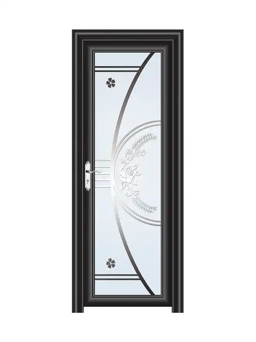 固派加尔201不锈钢玻璃门室内欧式黑钛拉丝-13耐腐蚀环保重庆卫生间门