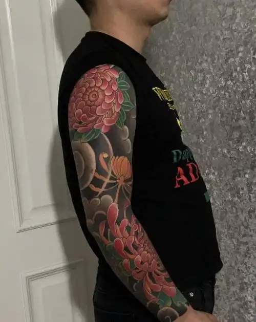 传统花臂纹身图片_手臂纹身图案