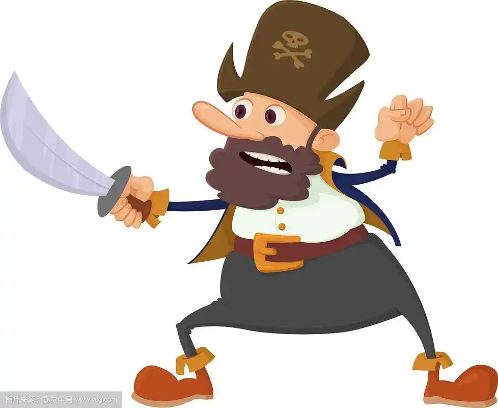 海盗的卡通人物
