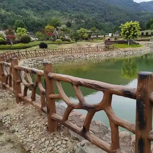 景区栏杆仿木栏杆厂家,水泥仿木栏杆图片大全,水泥仿木栏杆制作工艺