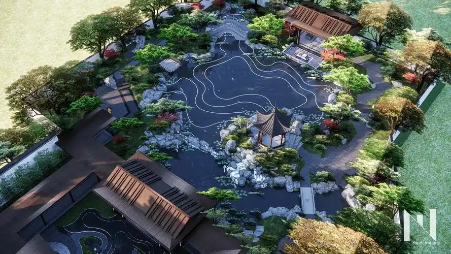 2020 04 中式住宅示范区景观|空间|景观设计|小井思大林 - 原创作品