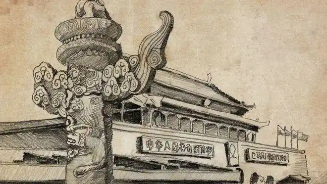 建党百年主题手绘素描动画《百年峥嵘》