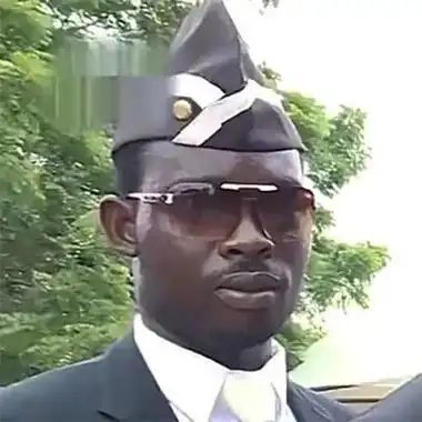 抖音搞笑黑人抬棺头像