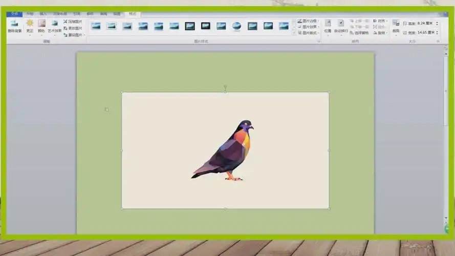 怎样在word页面里去掉插入图片的背景色