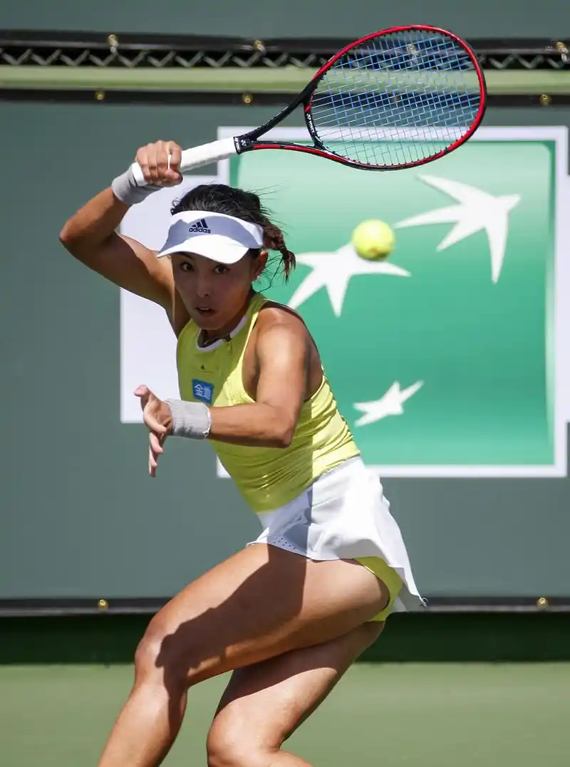 网球——印第安维尔斯赛:王蔷胜梅尔腾斯(4)