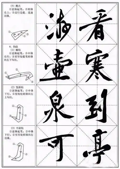 书法教学:我们在学习黄庭坚行书用笔时,必须注意三点