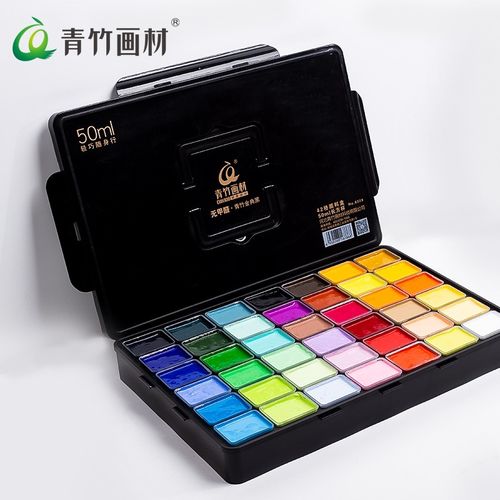 青竹画材(chinjoo) 青竹画材无甲醛水粉颜料初学者儿童画画美术艺考