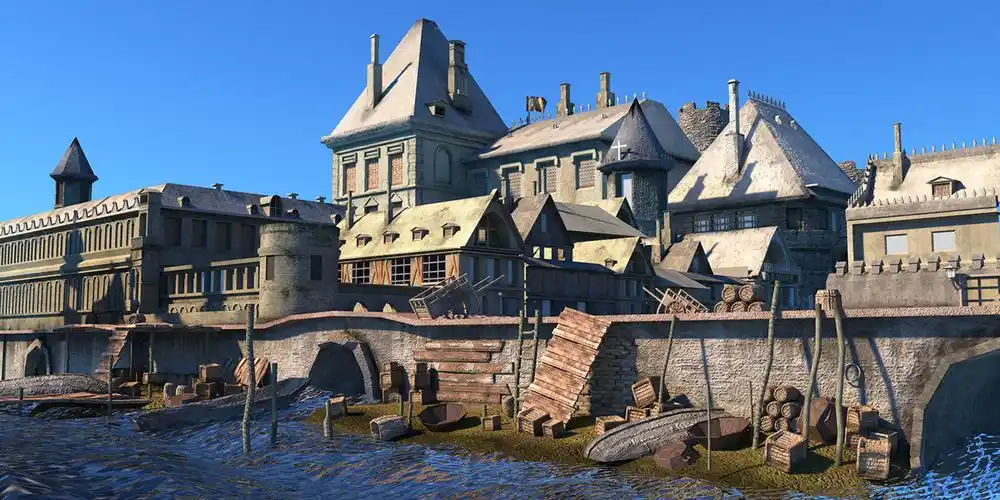 停车场,maya建模|三维|场景|李康语_原创作品-站酷zcool