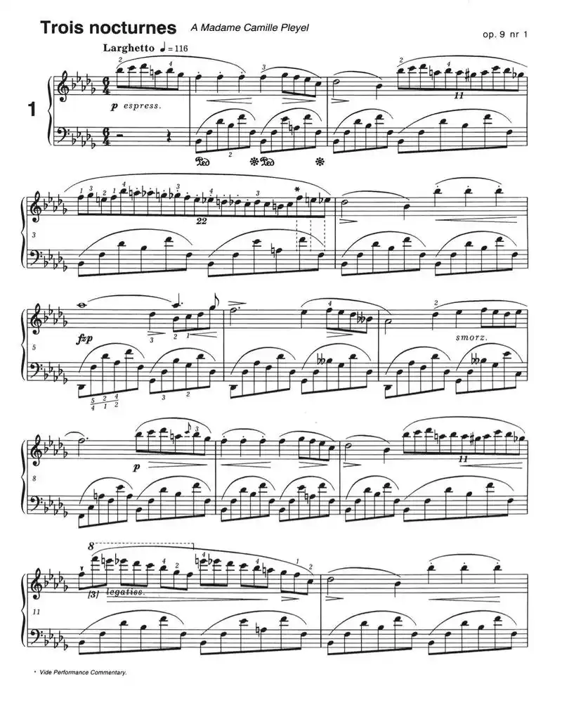 9 no.1》肖邦.降b小调夜曲,私我拿谱哦 - 抖音