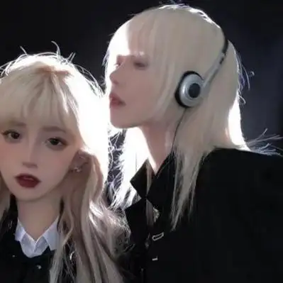 一个高冷一个热情的闺蜜头像