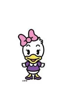 唐老鸭黛西简笔画头像可爱的黛丝卡通人物简笔画教程步骤图5可爱的