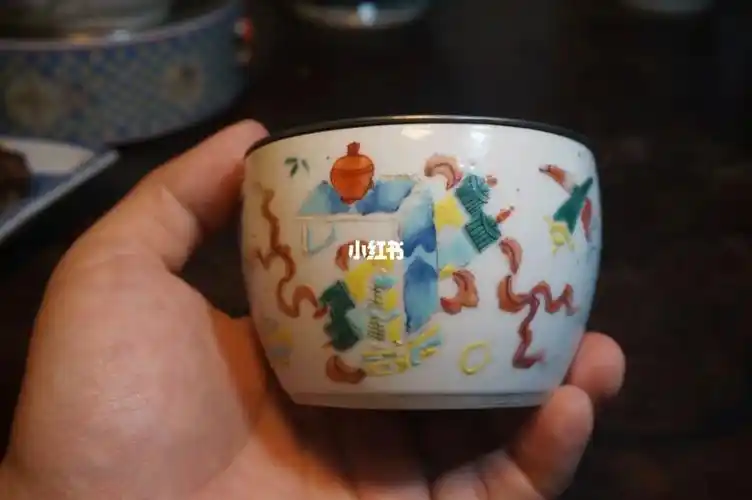 5cm锡盖刻绘南宋著名画僧牧溪的六柿图,简约实用,文气很足#老瓷器