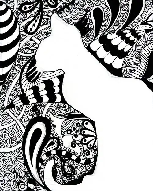 一些黑白手绘-1|插画|创作习作|大吖嘛大光盘 - 原创作品 - 站酷