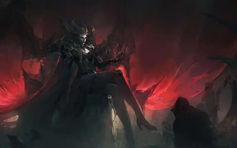 【板绘】暗黑女王"莉莉丝"【厚涂】凡人皆臣服于我