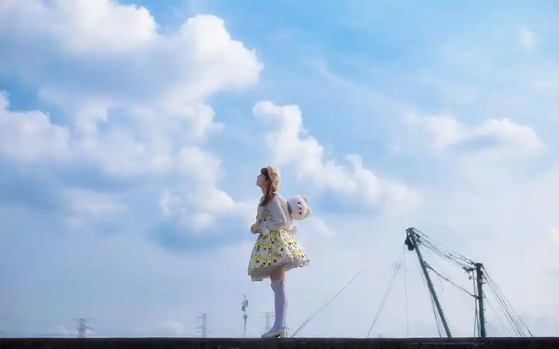 可爱萝莉清新自然唯美写真桌面壁纸