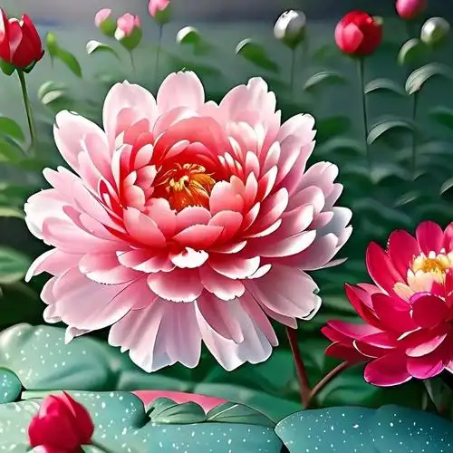 富贵花头像/招财进宝