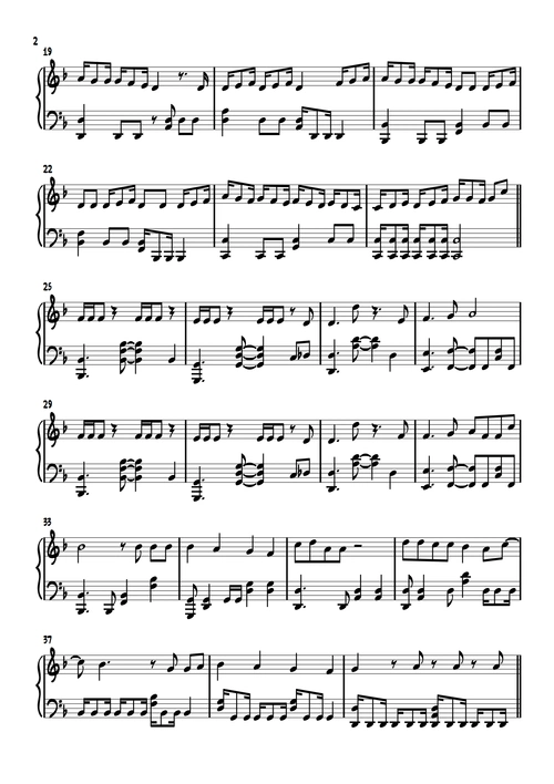 kill this love【独奏谱】blackpink粉墨「一撇撇耶」钢琴谱-虫虫乐谱