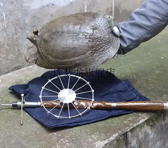 2022新款进口甲鱼杆全套威武甲鱼枪套装大师异性手把打鳖猎甲杆远投