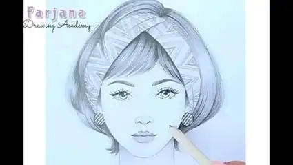 一步一步教你轻松画出短发小女生铅笔素描