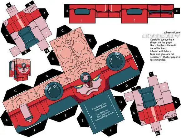 大家一起来折纸海贼王纸模图纸方块