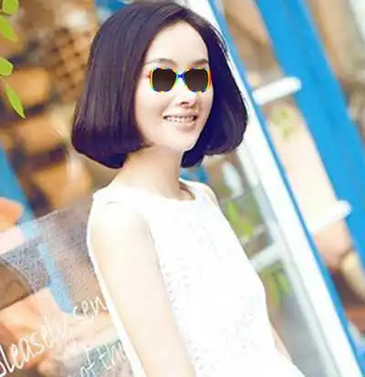 女生短发发型首选清爽减龄内扣波波头