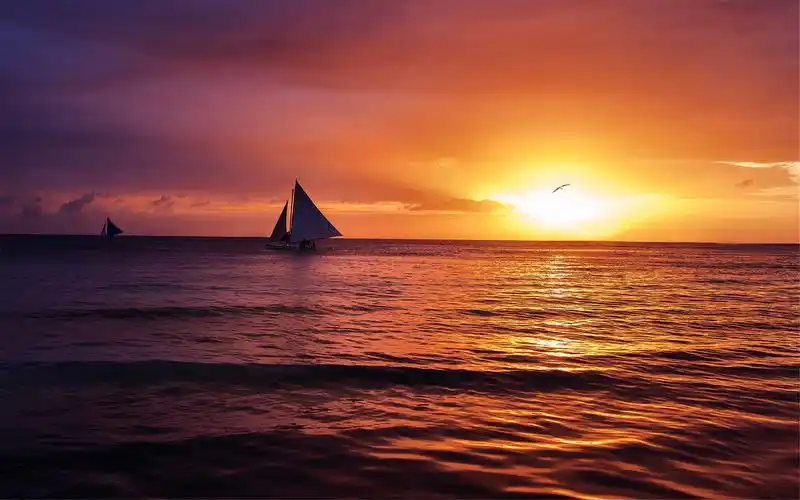 清新夏日海边自然风景摄影高清壁纸图片大全